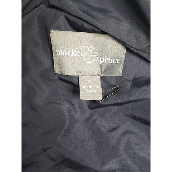 Market & Spruce Navy blue sleeveless quilted vest, size Small - Picture 5 of 5